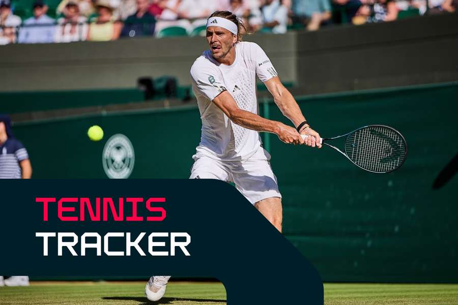 Zverev in action