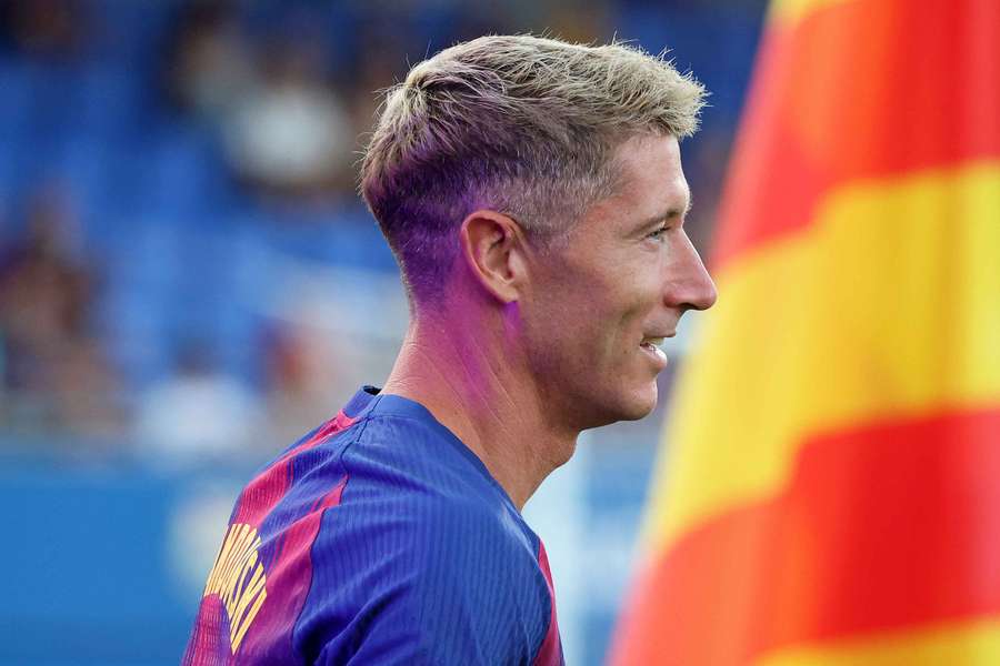 Lewandowski, jugador del Barça