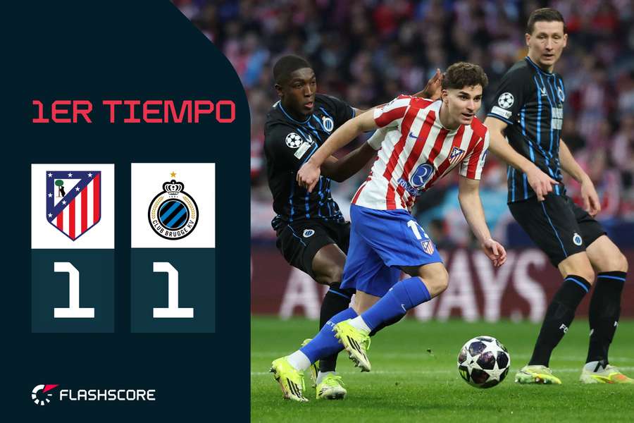 Julián Álvarez, ante la zaga del Brujas