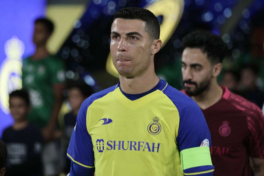 Al-Nassr's Cristiano Ronaldo walks out before a match