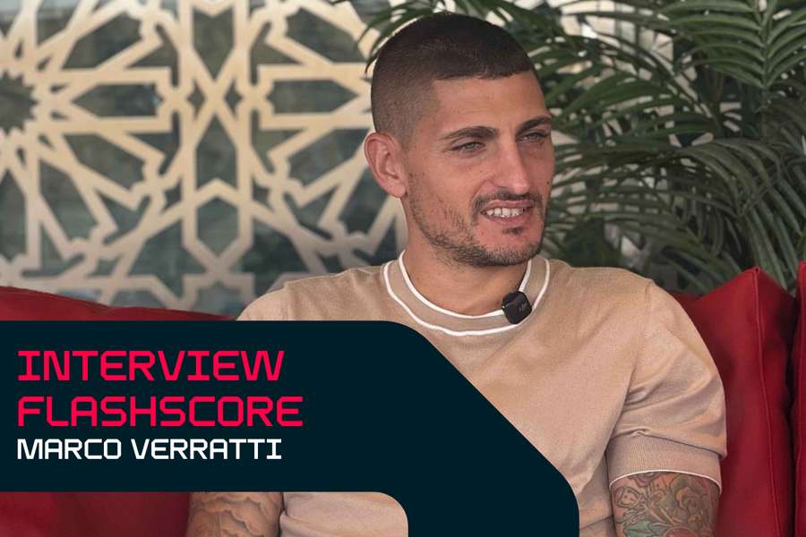 Marco Verratti lors de l'interview avec Flashscore