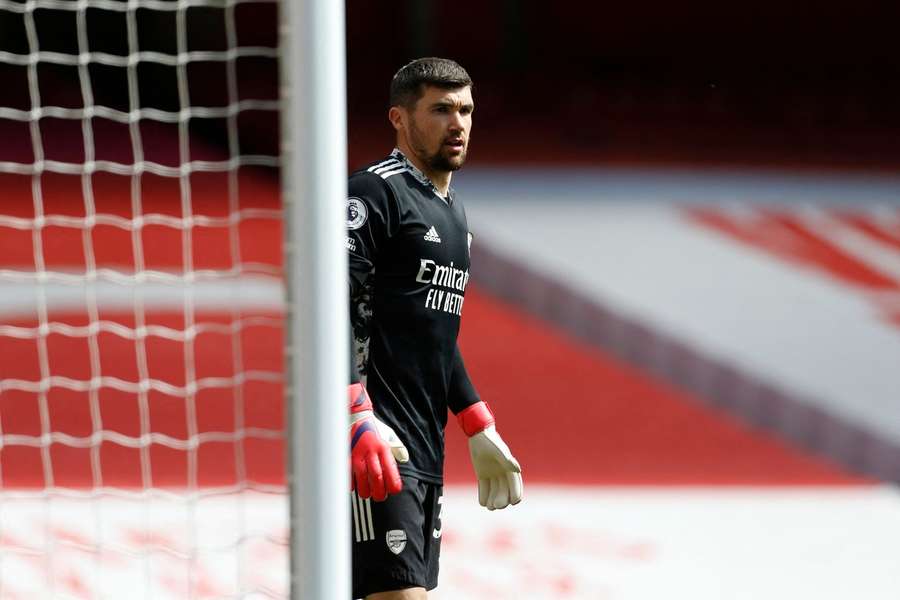 Mat Ryan in action for Arsenal