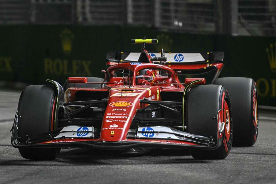 Carlos Sainz, antes do acidente que sofreu na Q3