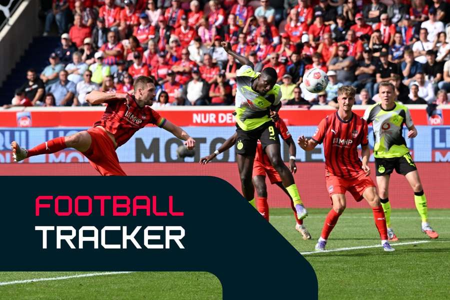 Serhou Guirassy heads Borussia Dortmund into the lead