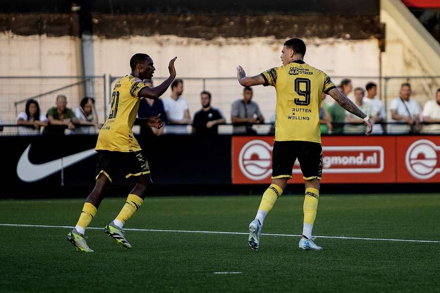 De nieuwe spits Tiago Cukur scoorde de 3-1 voor Roda