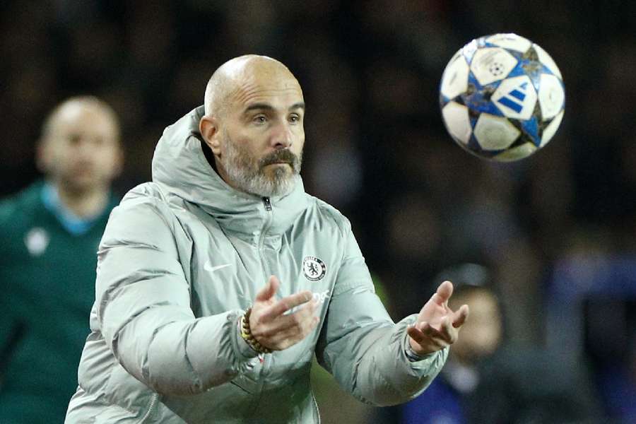 Maresca looks on Maresca looks on