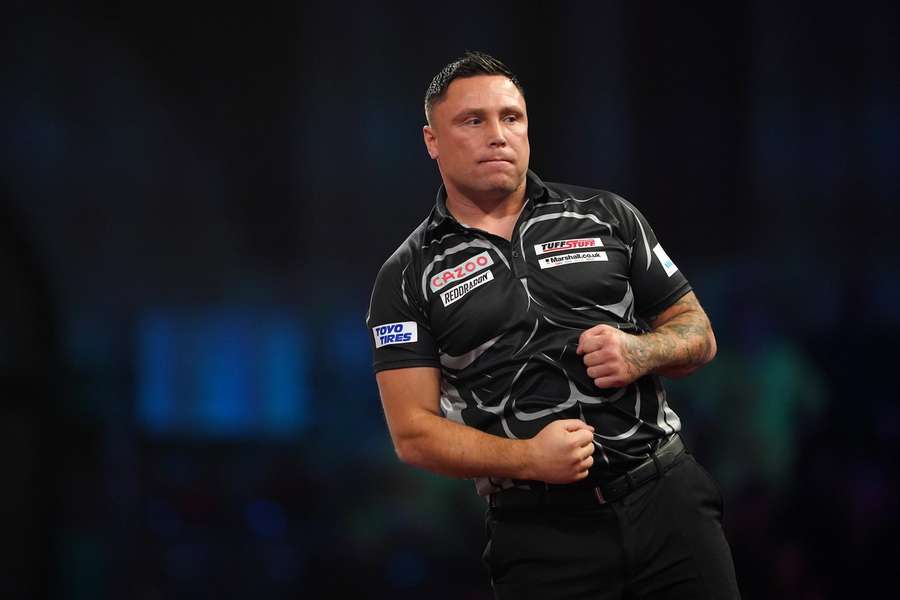 Gerwyn Price won met 3-1 van Luke Woodhouse Gerwyn Price won met 3-1 van Luke Woodhouse