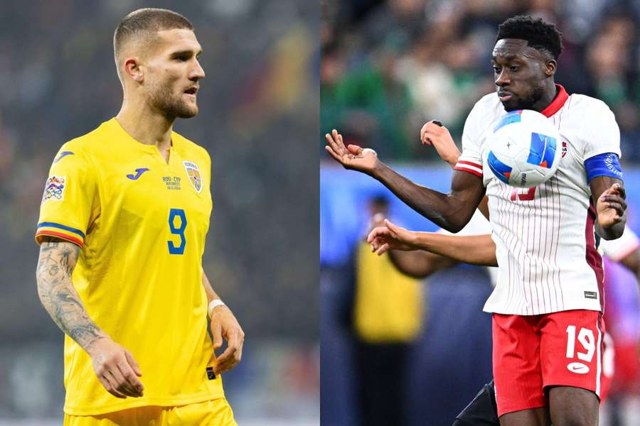 Daniel Bîrligea și Alphonso Davies Daniel Bîrligea și Alphonso Davies