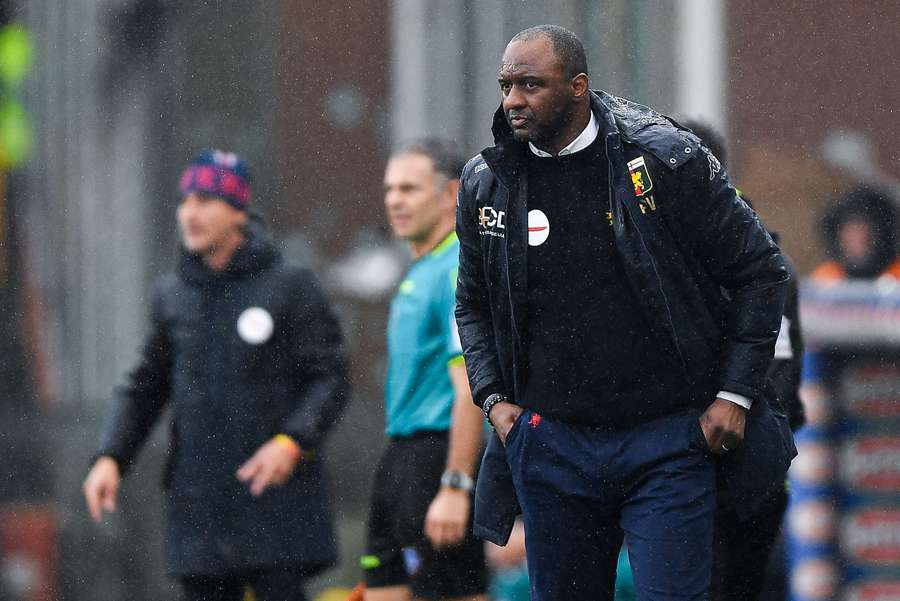 Patrick Vieira avec Genoa ce dimanche. 