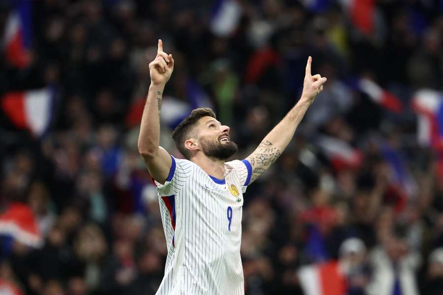 A Taça dos Campeões Europeus será o último jogo de Giroud com a França