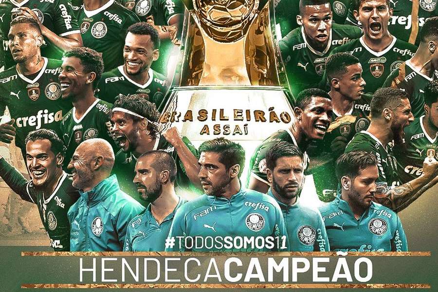 Abel Ferreira junta campeonato a duas Libertadores, Taça do Brasil, Recopa Sul-Americana e Paulista