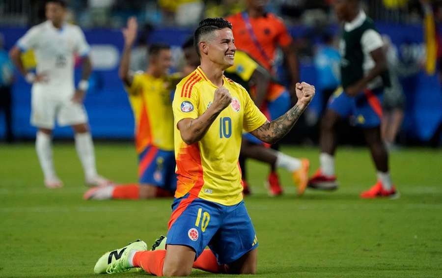 James Rodríguez tem seis assistências na Copa América 2024