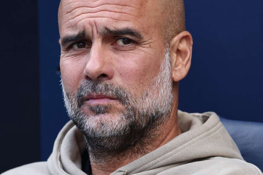 Pep Guardiola, treinador do Manchester City