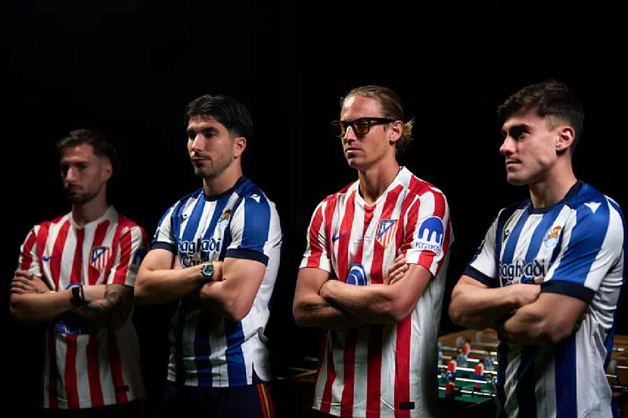 Baena, Soler, Llorente y Barrene, de izquierda a derecha