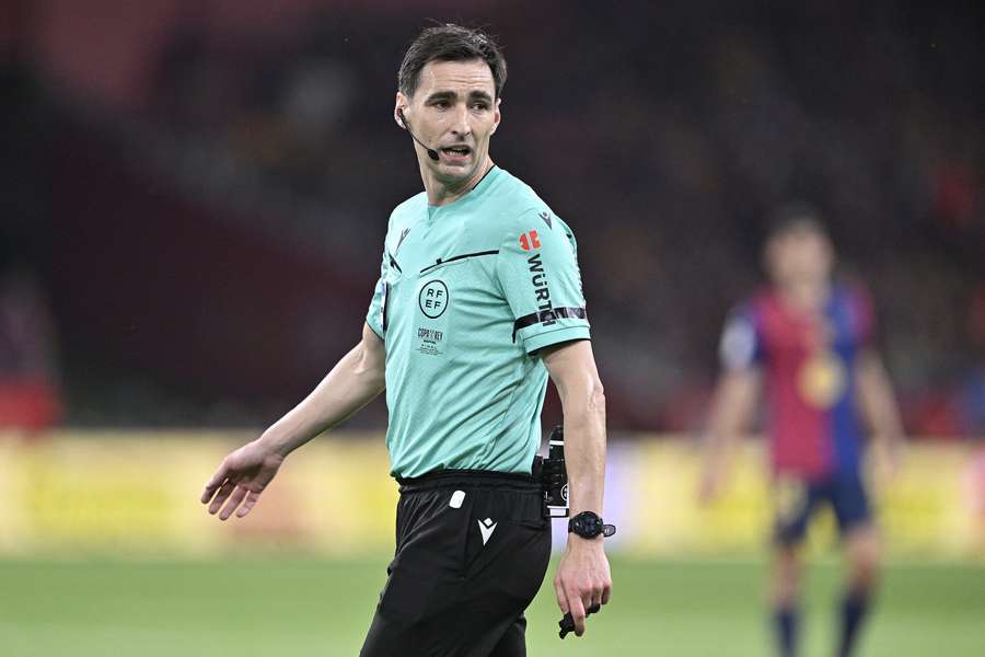 De Burgos, durante la final de la última Copa del Rey entre el Real Madrid y el Barcelona