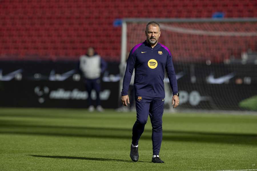 Trainer Hansi Flick nimmt seine Mannschaft in die Pflicht Trainer Hansi Flick nimmt seine Mannschaft in die Pflicht