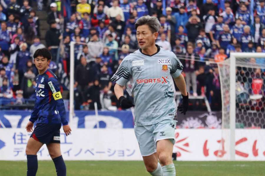 Kazyyoshi Miura, en février. Kazyyoshi Miura, en février.