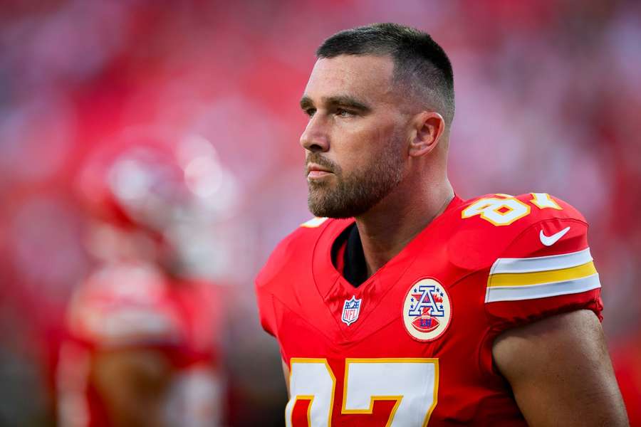 Kelce im Trikot der Kansas City Chiefs Kelce im Trikot der Kansas City Chiefs