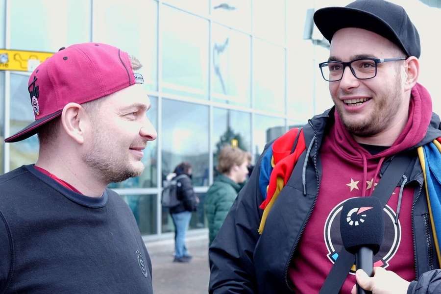 Sparťanští fanoušci hýřili v Liverpoolu dobrou náladou.