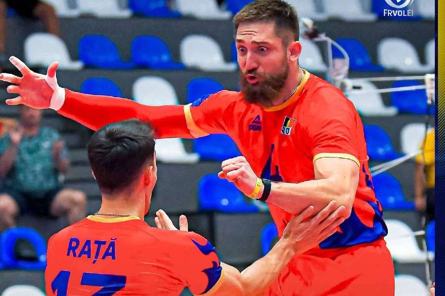 Naționala de volei masculin a României a învins echipa Spaniei cu scorul de 3-2