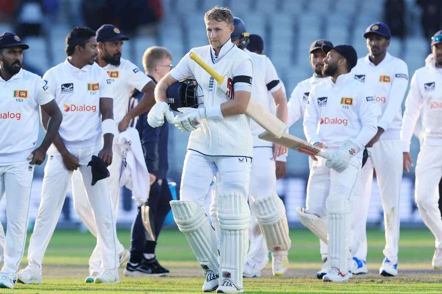 Root walks off after the match