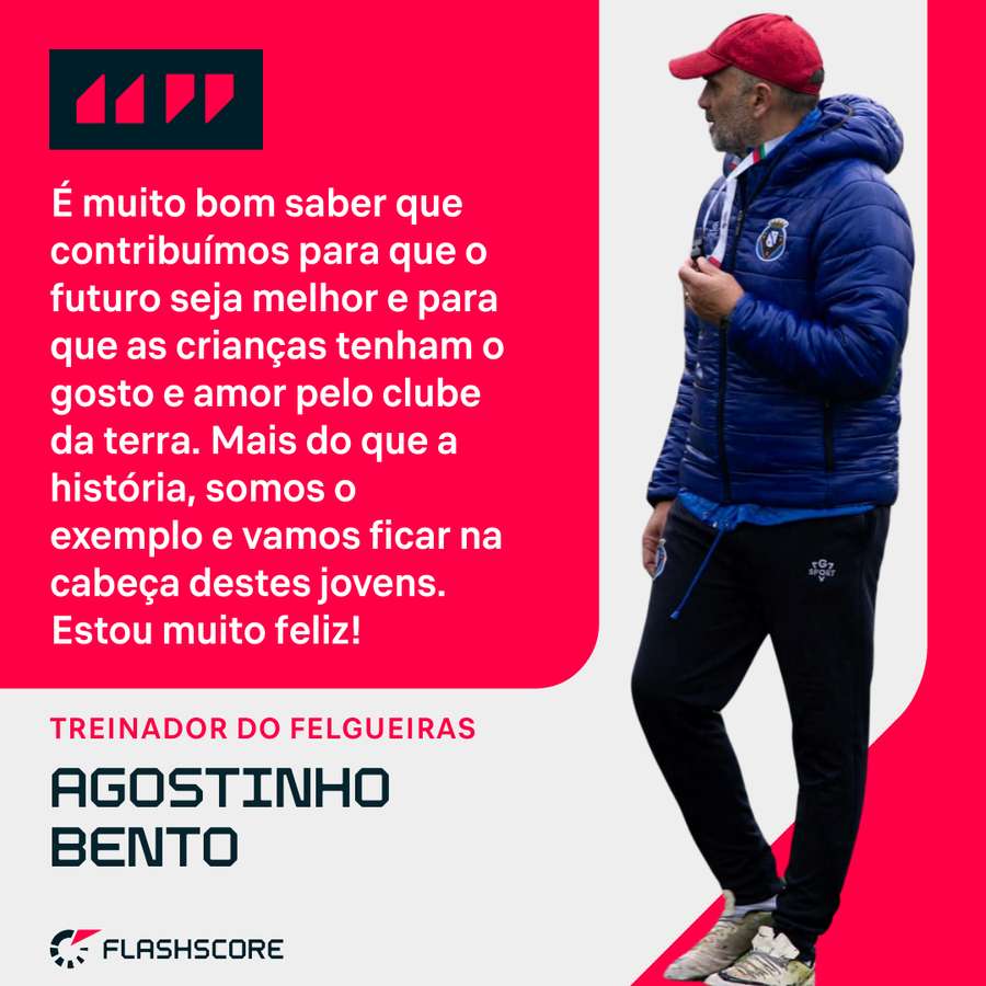 Agostinho Bento orgulhoso da conquista Agostinho Bento orgulhoso da conquista