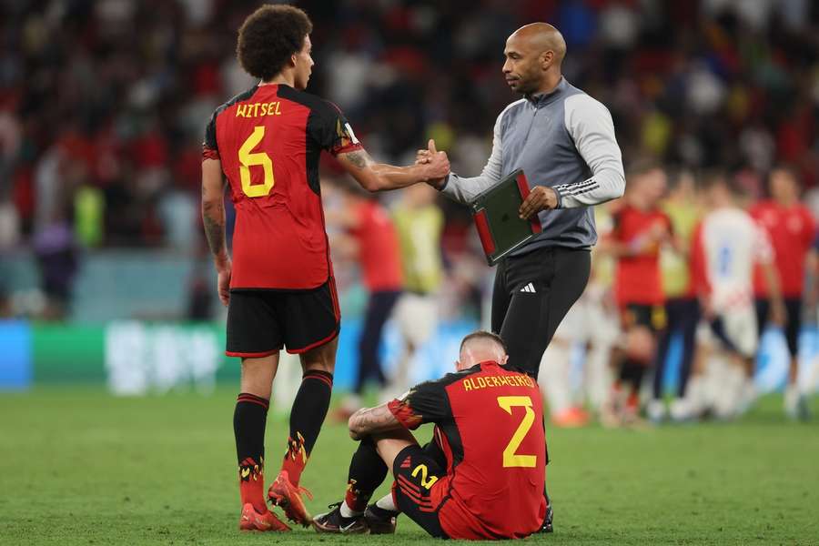 Thierry Henry après l'élimination des Belges lors de la phase de poules du Mondial 2022.