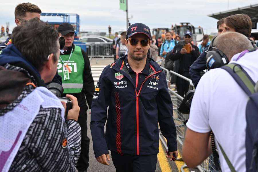 Sergio Pérez ce week-end à Silverstone.