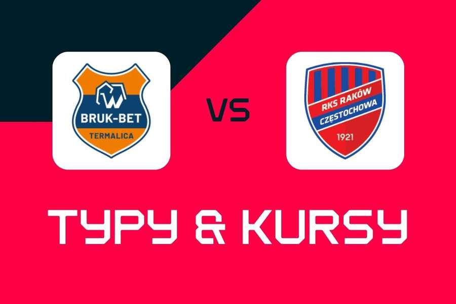 Termalica - Raków Częstochowa: Typy bukmacherskie, najlepsze kursy i zakłady (Ekstraklasa)