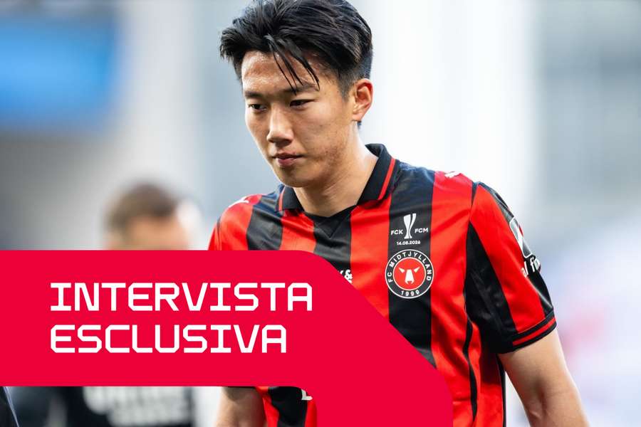 Lee Han-beom in azione durante la finale di Coppa di Danimarca
