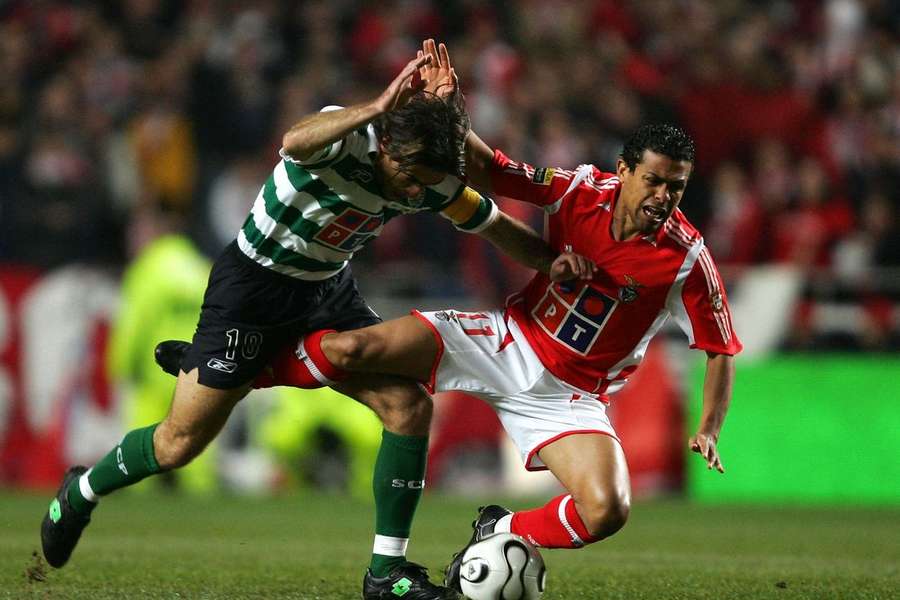 Geovanni num dérbi diante do Sporting
