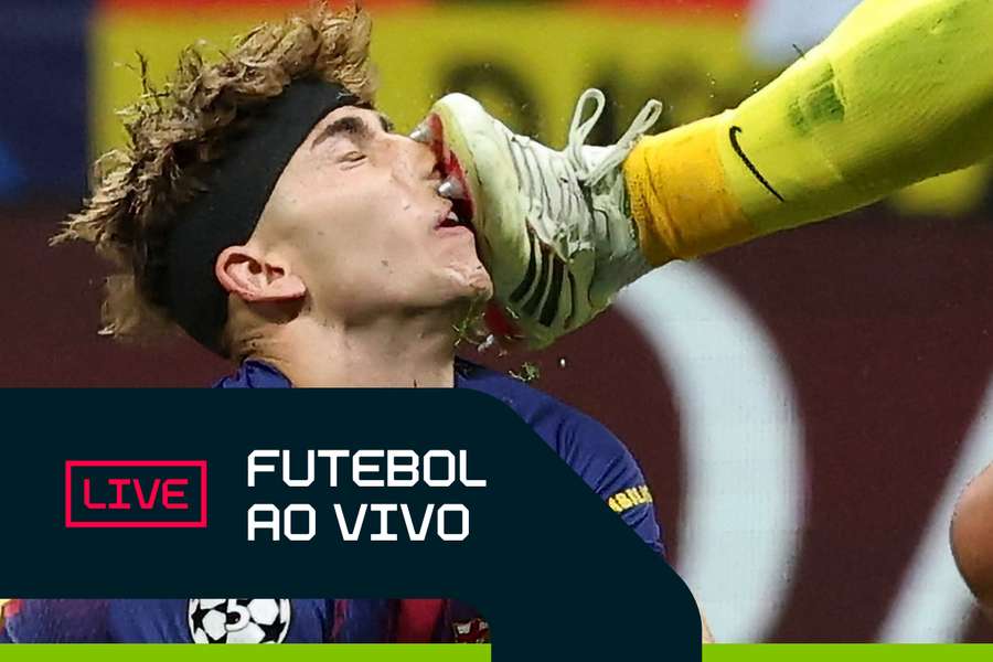 Goleiro Musso, do Atlético de Madrid, cravou chuteira no rosto de Fermín López, do Barça