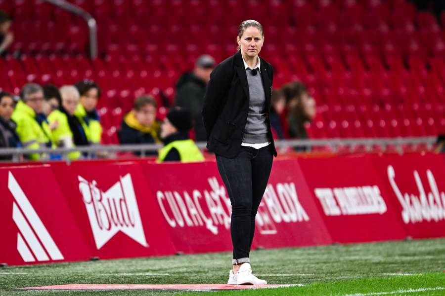 Suzanne Bakker tijdens de wedstrijd tegen AS Roma