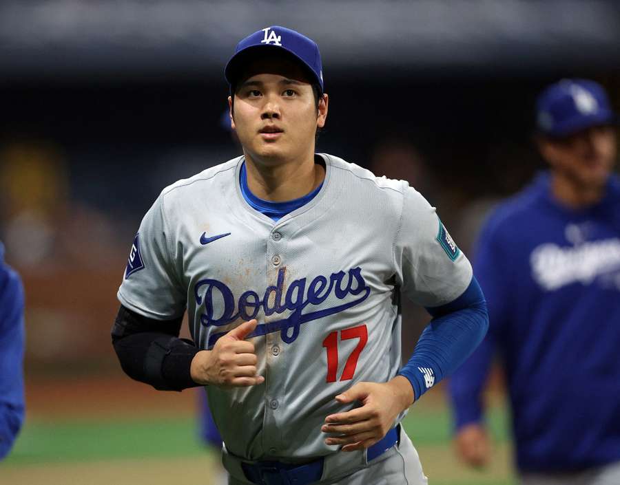Ohtani signed a record $700 million, 10-year contract to join the Dodgers this season
