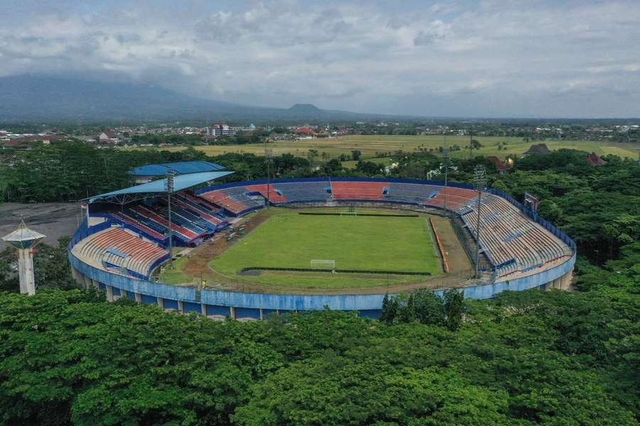 Het Kanjuruhan-stadion in Malang, Oost-Java