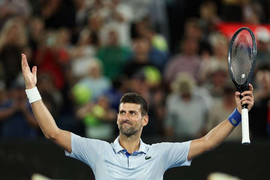 Djokovic en Australie, ce dimanche.