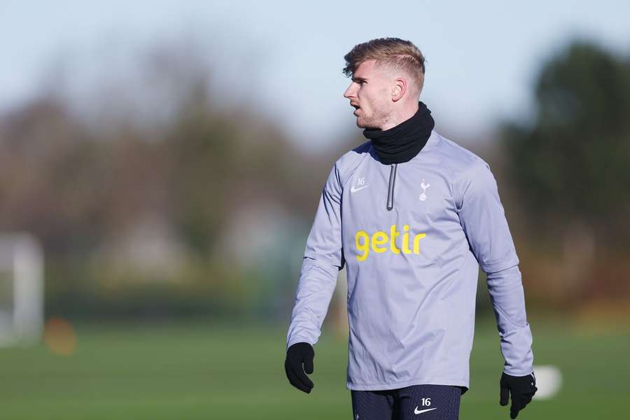 Werner training with Spurs