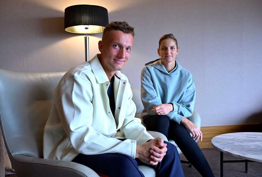 Jiří Lehečka y Karolína Plíšková. Jiří Lehečka y Karolína Plíšková.