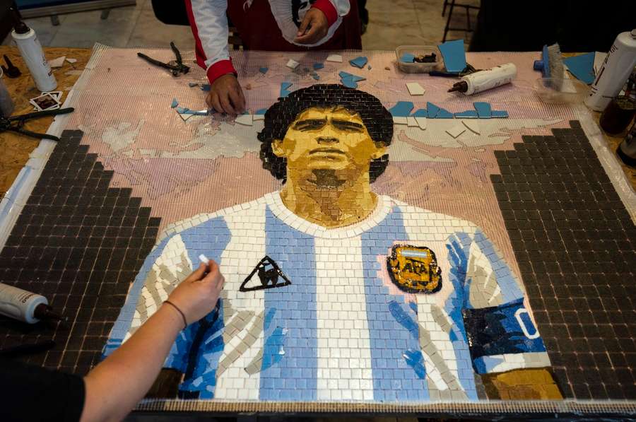 Auch Jahre nach seinem Tod wird Diego Maradona verehrt.