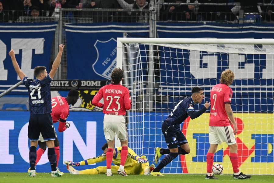 Daghim célébrant son but devant les Lyonnais ce jeudi. Daghim célébrant son but devant les Lyonnais ce jeudi.