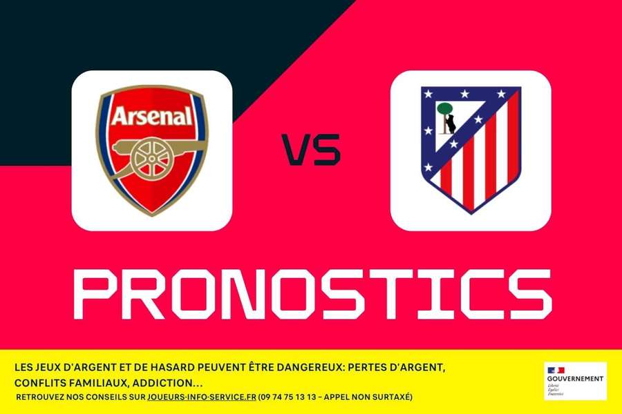 Arsenal - Atlético de Madrid : Pronostics, meilleurs paris et cotes (Ligue des champions)