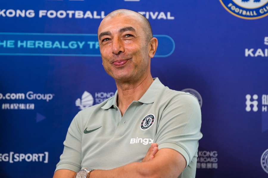 Roberto Di Matteo took part in a press conference for the Hong Kong Football Festival