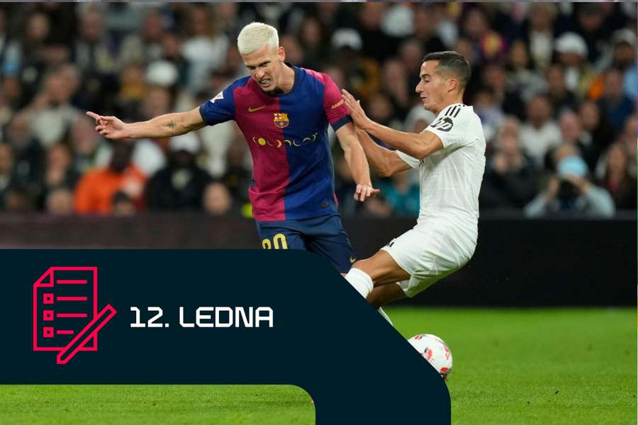 Dani Olmo při říjnovém vítězství Barcelony na hřišti Realu 4:0.