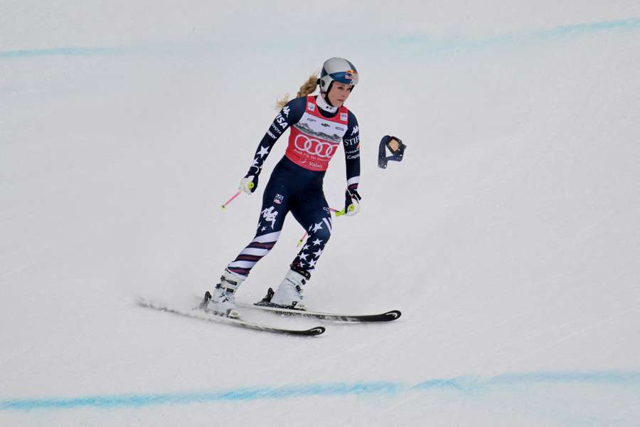 Lindsey Vonn, following her crash at Crans-Montana