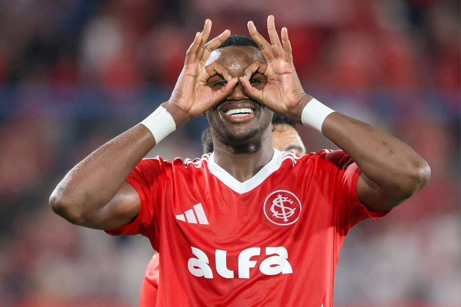Ricardo Mathias abriu o marcador para o Inter contra o Nacional