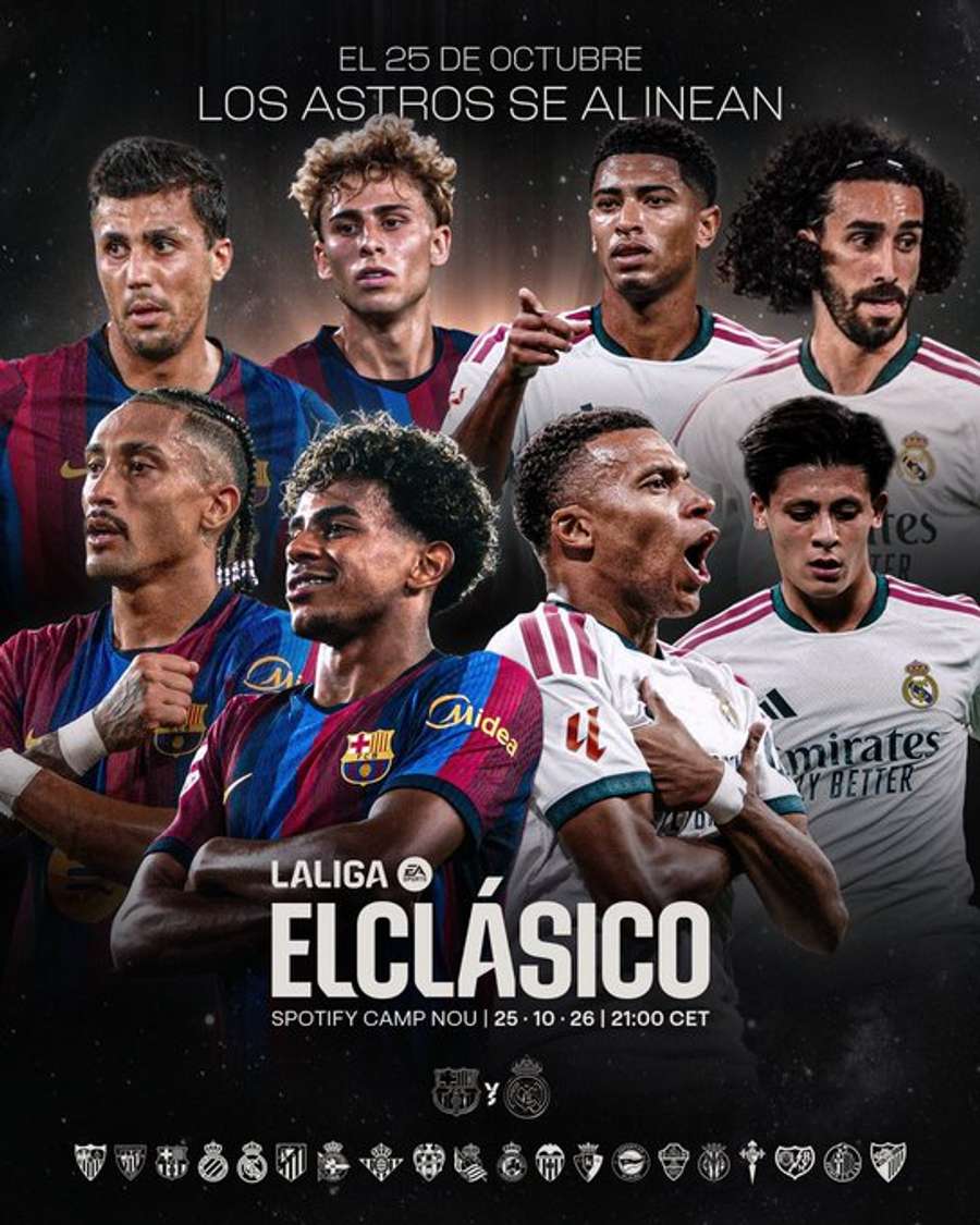 Las estrellas del Barcelona vs Real Madrid Las estrellas del Barcelona vs Real Madrid