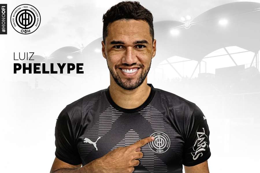 Luiz Phellype assinou por época e meia com o OFI Creta
