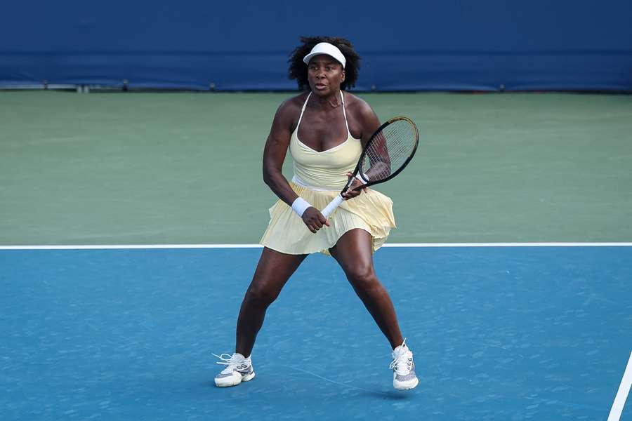 Venus Williams, en el partido de Washington