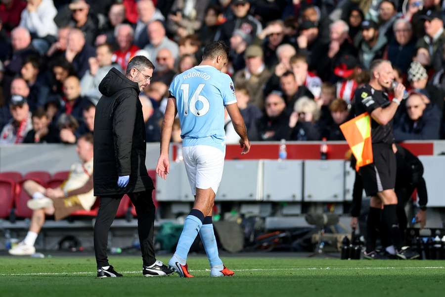 Rodri está lesionado novamente