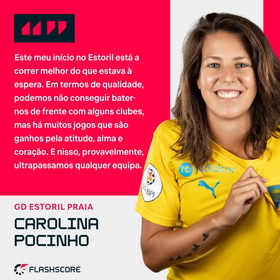 Carolina Pocinho é uma das capitãs do Estoril